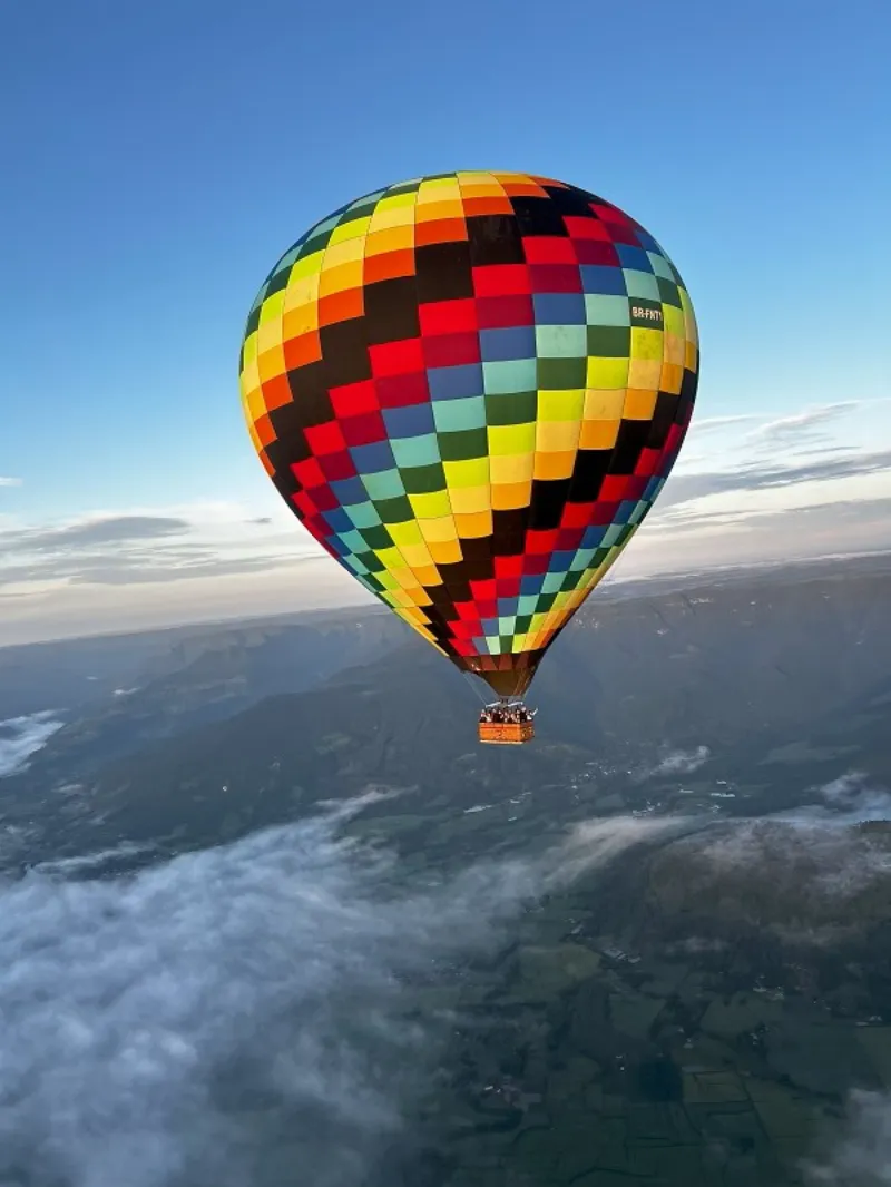 Experiência de voar de balão